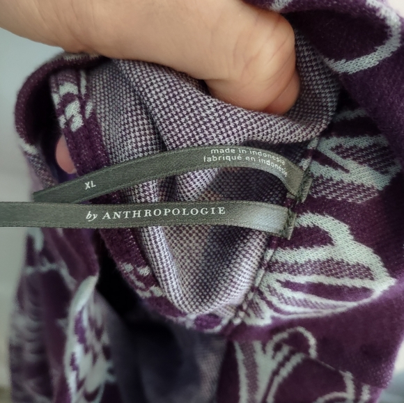 Anthropologie Mock Neck Floral Print Cutout Back Mini Dress - Picture 3 of 16